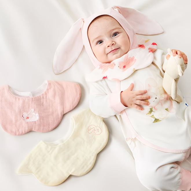 Sensori™ Petal Muslin Bibs