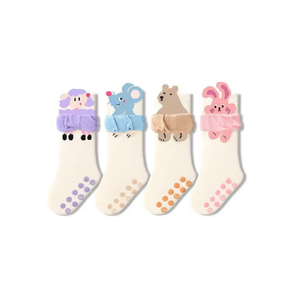 Sensori™ Hug-Cuff Combed Cotton Socks (4-Pack)