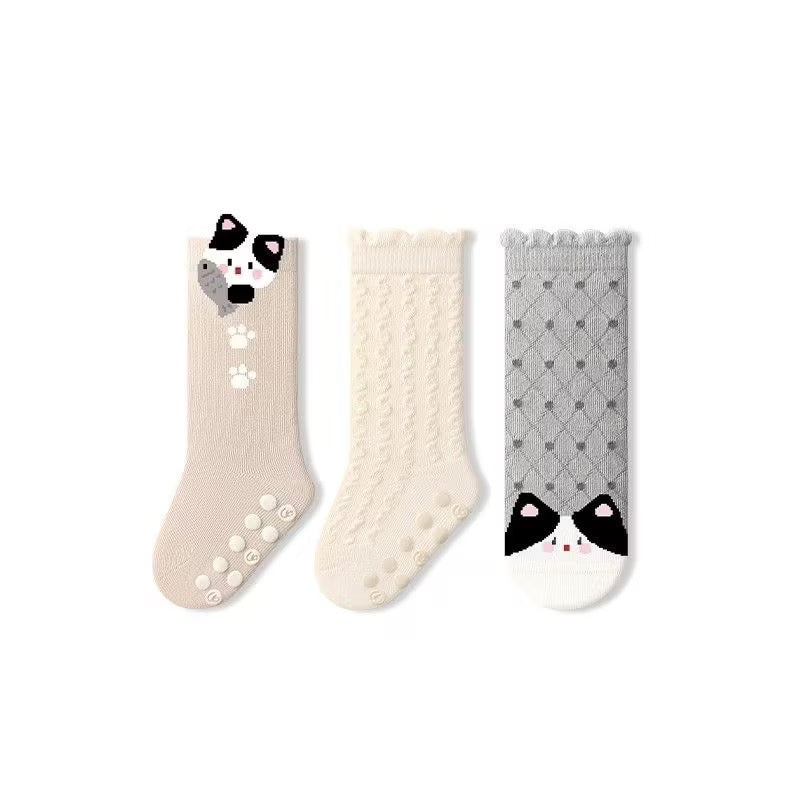 Sensori™ Kitten-Knit Combed Cotton Socks (3-Pack)