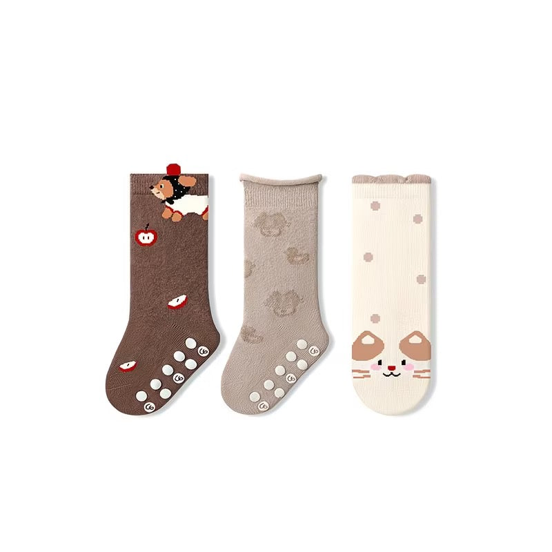Sensori™ Kitten-Knit Combed Cotton Socks (3-Pack)