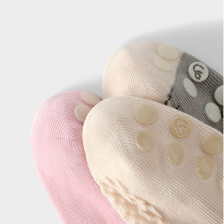 Sensori™ Kitten-Knit Combed Cotton Socks (3-Pack)