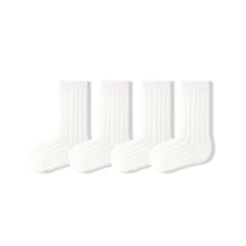 Sensori™ Air-Pointelle Combed Cotton Socks (4-Pack)