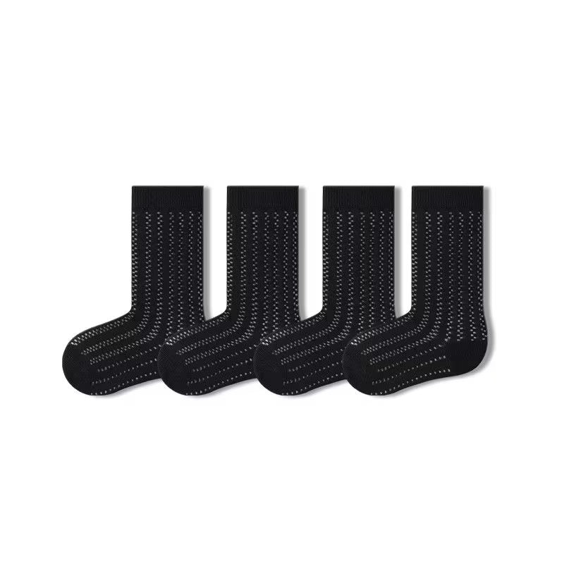 Sensori™ Air-Pointelle Combed Cotton Socks (4-Pack)