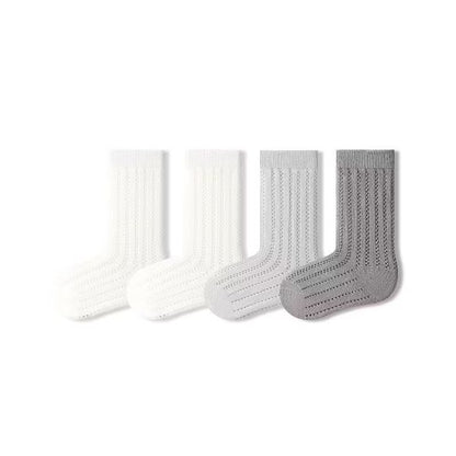 Sensori™ Air-Pointelle Combed Cotton Socks (4-Pack)
