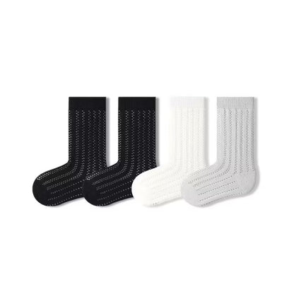 Sensori™ Air-Pointelle Combed Cotton Socks (4-Pack)