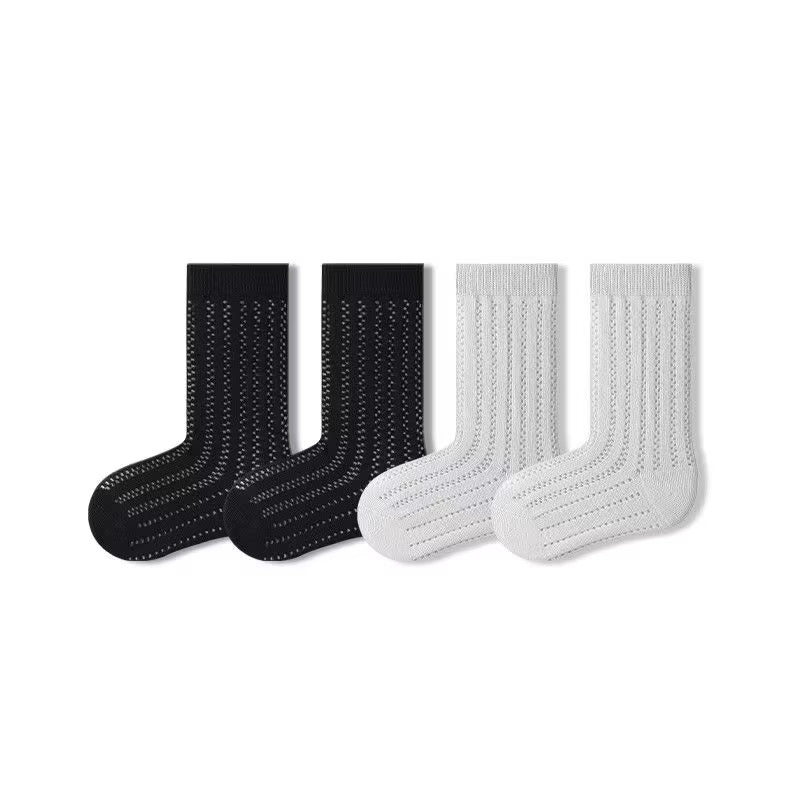 Sensori™ Air-Pointelle Combed Cotton Socks (4-Pack)