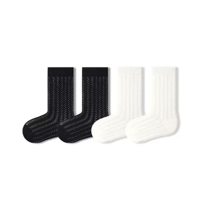 Sensori™ Air-Pointelle Combed Cotton Socks (4-Pack)