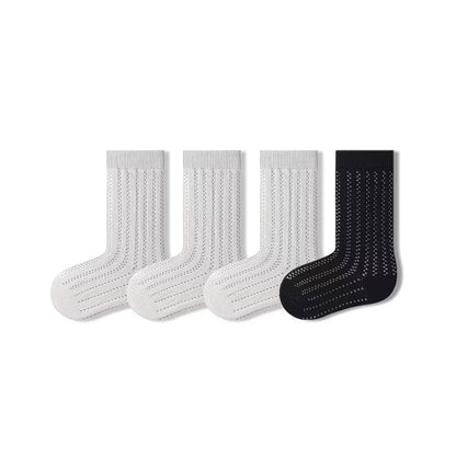 Sensori™ Air-Pointelle Combed Cotton Socks (4-Pack)