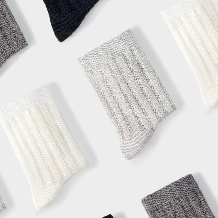 Sensori™ Air-Pointelle Combed Cotton Socks (4-Pack)