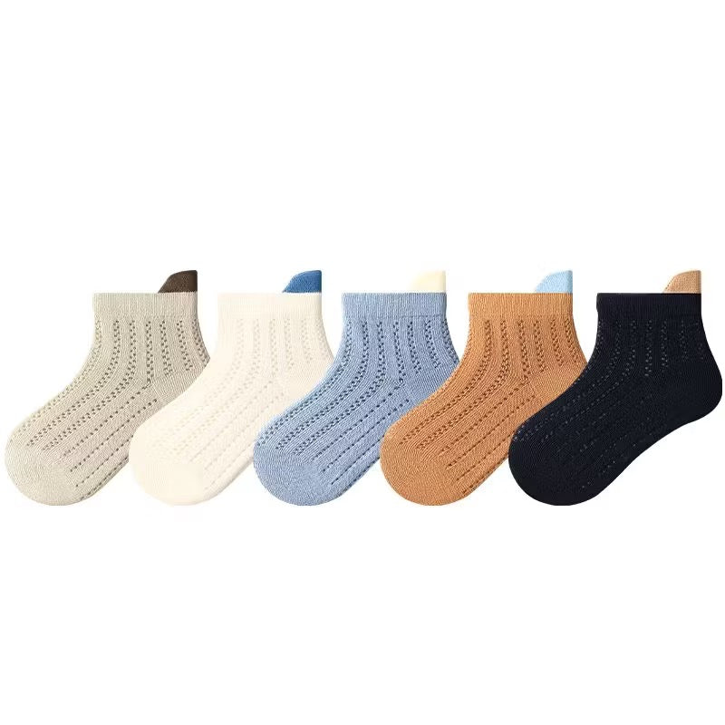 Sensori™ Ear-Pointelle Socks  (5-Pack)
