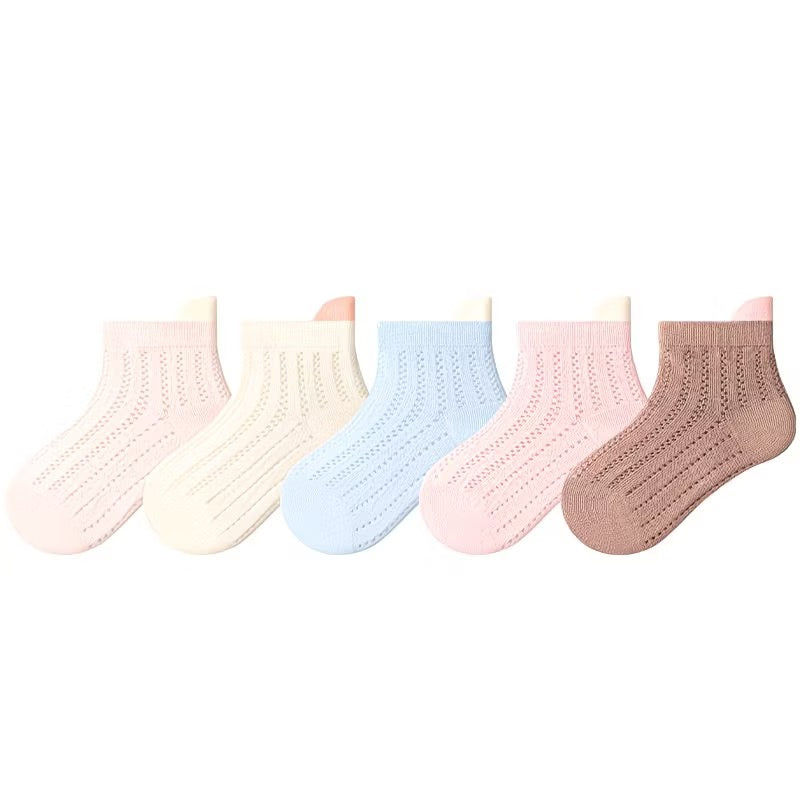 Sensori™ Ear-Pointelle Socks  (5-Pack)