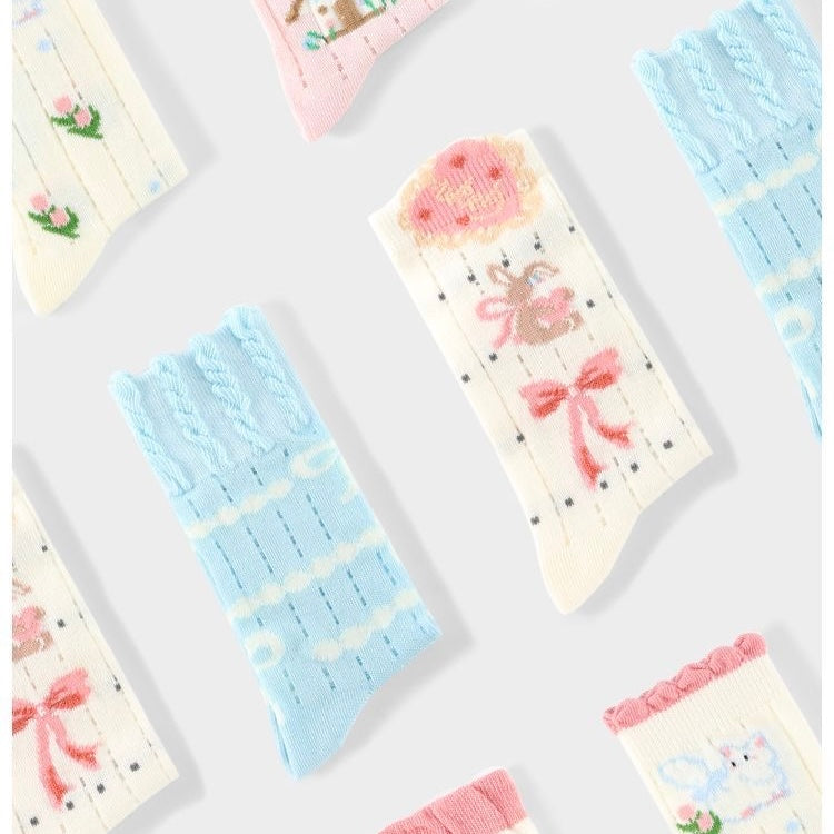Sensori™ Sweet Bows & Bunnies Socks