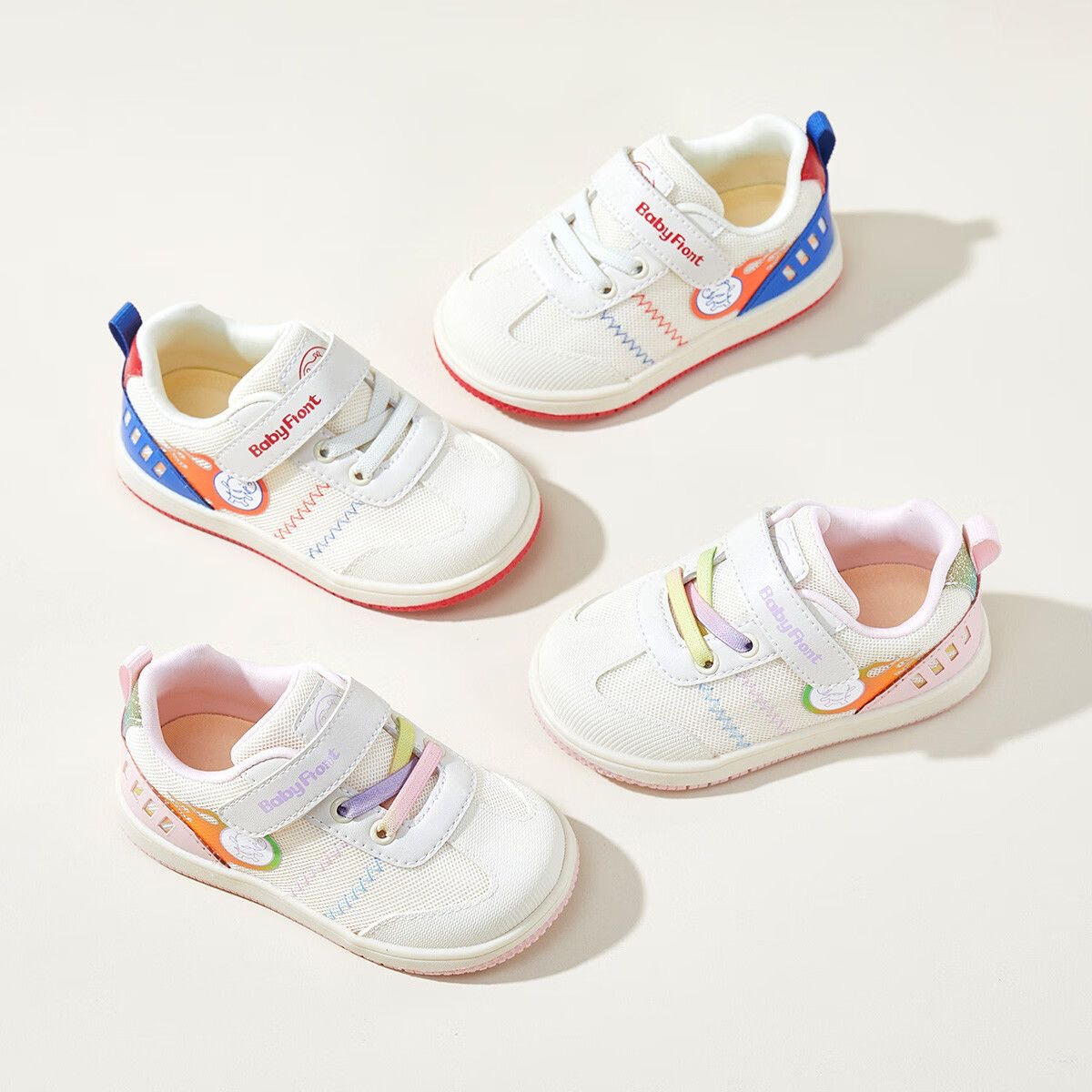 Sensori™ Comet Mesh First-Walker Sneakers